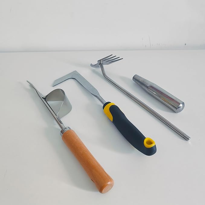 Gardening Tool, Weeder Tool Set Lightweight Easy to Use for Garden & Patio (3pcs Weeder Tool 02)