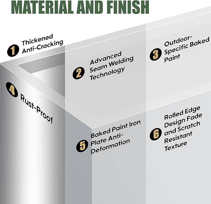 Tall Metal Planter for Outdoor Plants,38"Lx13"Wx30"H All-Weather Durable Plant Box,Large Rectangular Planter with Drainage Holes & Removable Shelf,Modern Decor for Tall Small Plants, Trees, Flowers