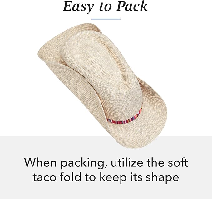 Wallaroo Sedona Fedora – Petite Small or Medium | UPF 50+ Sun Protection | Wide Brim, Adjustable & Packable