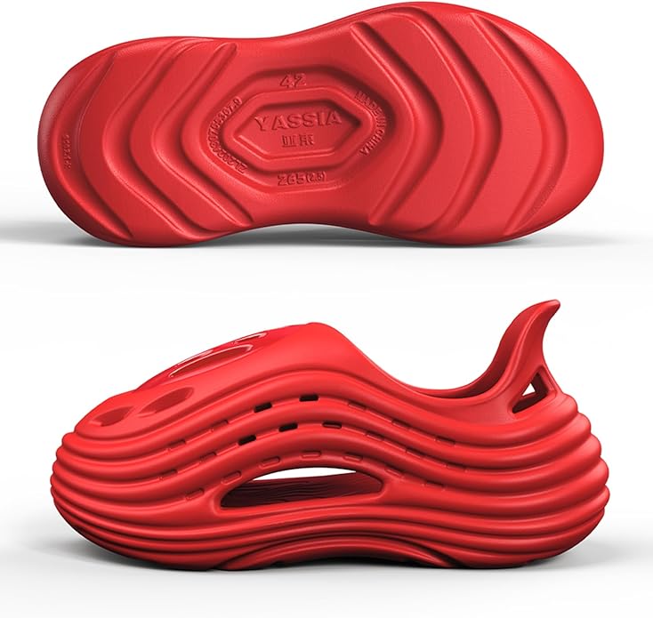 Unisex Breathable Wave Clogs - Lightweight Garden Shoes with Ventilation Holes, Non-Slip Indoor Outdoor Clogs for Men and Women