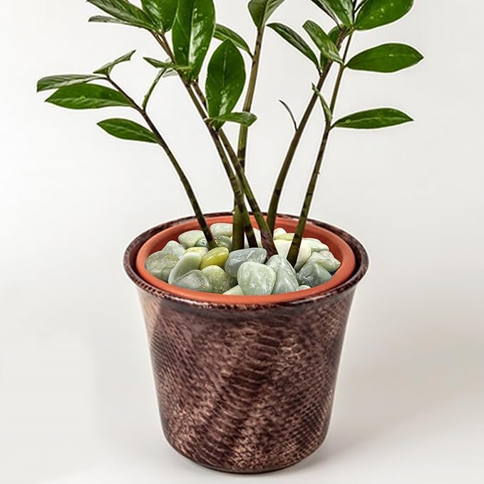 40 lbs Jade River Rocks for Landscaping, 2-3 Inch Large Polished Pebbles. Decorative Green Gravel Stones for Plants, Vases and Garden