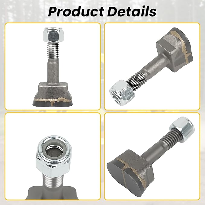 16Pcs Stump Grinder Teeth Kits Compatible with Yellow Jacket Stump Grinder Teeth, Efficient Stump Removal for Soft, Hard Wood, Tungsten Carbide Materail