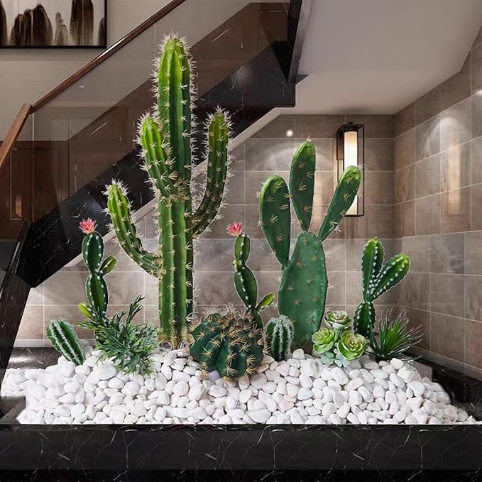 40 lbs White River Rocks for Garden, 2-3 Inch Large Aquarium Gravel. Decorative Stones for Plants, Vases, Cactus, Landscaping and Home Decor