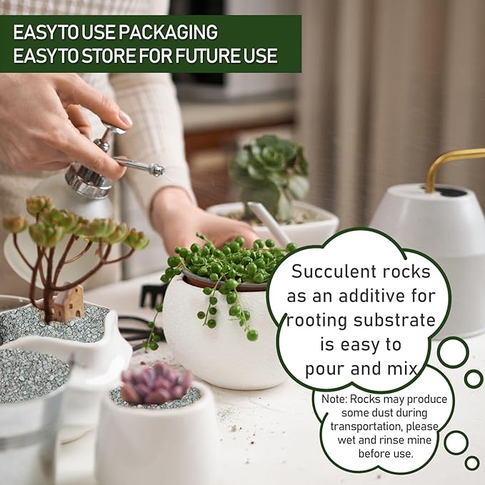 2 LBS Blue Pea Gravel, Natural Succulent and Cactus Gravel Pebbles, Pebbles for Indoor Plants, Natural Gardens Mulching, for Houseplants, for Aquarium Gravel, to Maintain Soil Aeration(4-6mm)