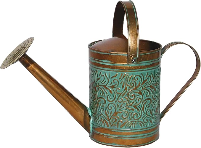 Robert Allen Home & Garden Robert Allen MPT01186, Vintage Copper Morgan Metal Watering Can, 1 Gallon
