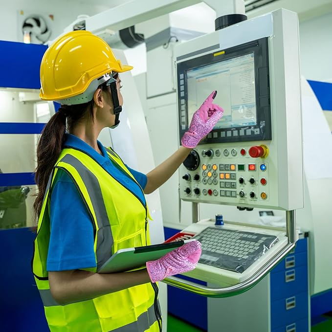 Thorn Proof&Puncture Resistant Gardening Gloves with Grip,Garden Glove for Women, Leather Yard Work Gifts