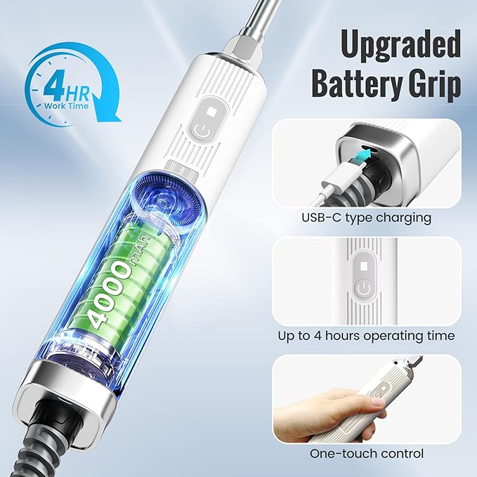 Sprayers in Lawn and Garden - 3.6 Gallon Battery Powered Sprayer with Pump, Telescopic Wand,Water Hose Nozzle - Portable Yard Sprayer for Weed Control, Fertilizing, Watering（Oranger）