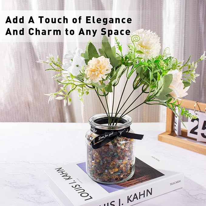 Colorful Agate Crushed Stone Crystal Chips Bulk Irregular Shaped Aquarium Decor Rocks Gravel Pebbles Stones Polished Tumbled for Crafts|Fish Turtle Tank|Home Decoration - 0.88 Lbs