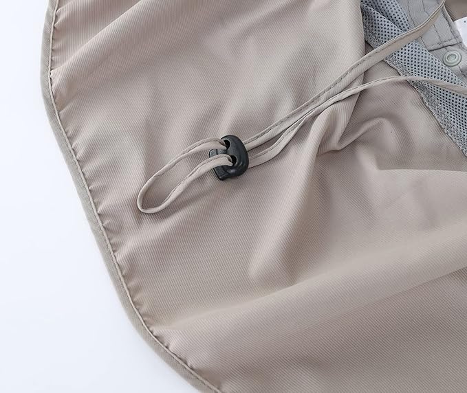 Home Prefer UPF50 Mens Sun Hat with Neck Flap Quick Dry UV Protection Cap Womens Wide Brim Fishing Hat Neck Flap Beach Garden