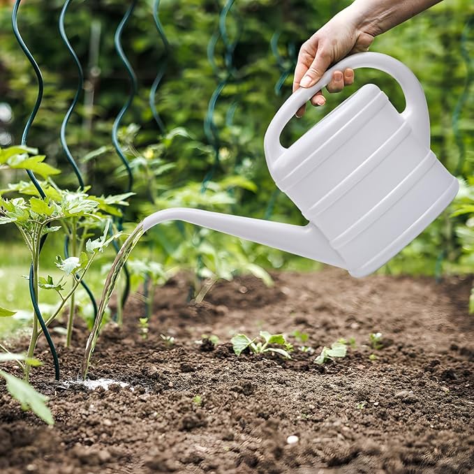 Watering Can - for Indoor Plant Garden - 1/3 Gallon - White