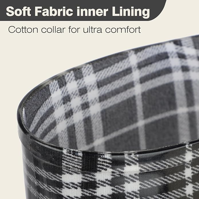 DaeRainy Tall Rain Boots for Women, Knee High Waterproof Slip On Garden Boots