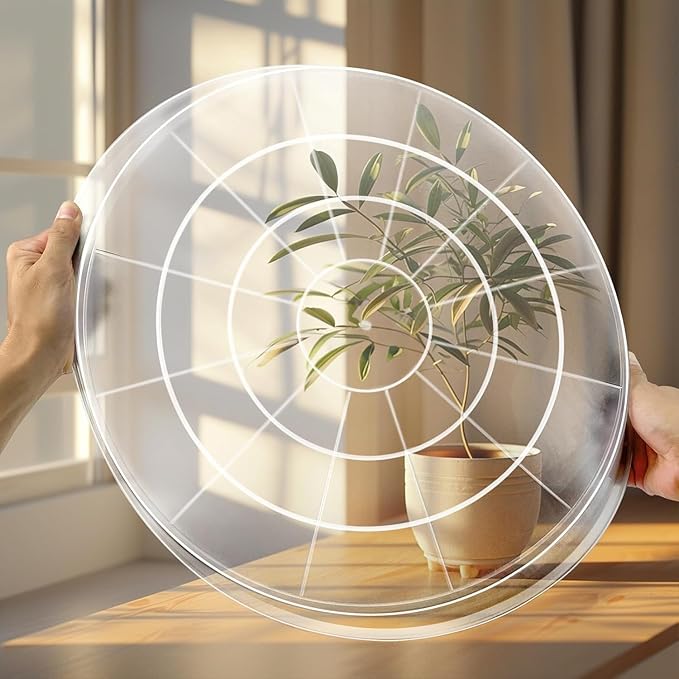 4 Pack Clear Plant Saucer 4 6 8 10 12 14 16 18 20 22 Inch Plant Trays for Pots, Plastic Extra Large Planter Saucers for Outdoors Indoors, Drip Catcher Water Tray for Plants (8 Inch)