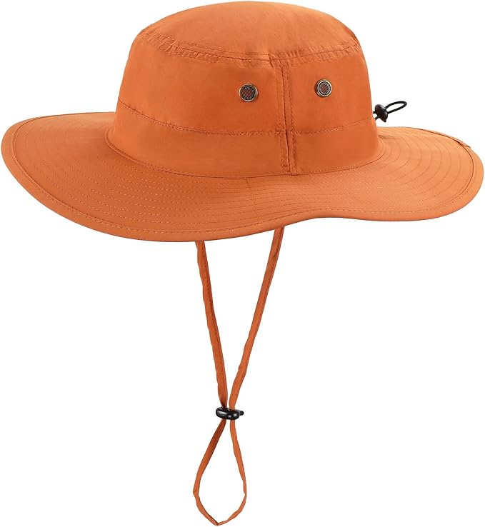 Home Prefer UPF50 Mens Sun Hat with Neck Flap Quick Dry UV Protection Cap Womens Wide Brim Fishing Hat Neck Flap Beach Garden