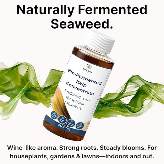 Liquid Seaweed Fertilizer for Plants with Soil Activator, Fermented Organic Liquid Kelp Fertilizer for Vegetables, Indoor and Outdoor Plants - Made in USA (8 OZ)
