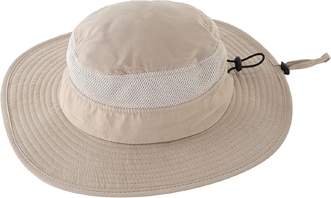 Connectyle Kids Wide Brim Sun Hat for Toddler Boys Girls Breathable Bucket Hat for Fishing Hiking UPF 50+ Protection Sun Hat