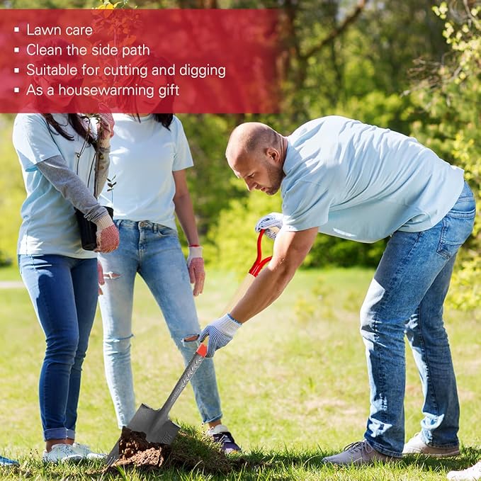 Garden Spade Trenching Shovel for Planting and Landscaping, 43 Inches