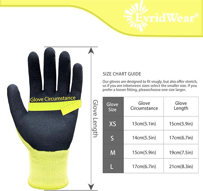 Evridwear Kids Gardening Gloves for Boys Girls Outdoor Yard Work,Planting (3-12 years)