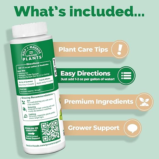 TPS NUTRIENTS Liquid 10-10-10 Fertilizer for Vegetables, Triple Ten NPK Plus Iron and Micros, Liquid Plant Food, 32 oz (1 Quart)