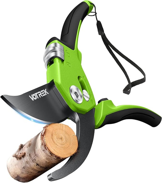 Pruning Shears for Gardening - 8.5" Garden Clippers with Stepless Adjustable Handle for All Hand, Ergonomic Bypass Plant Pruners Scissors for Heavy Duty Branch Bush Rose Tool