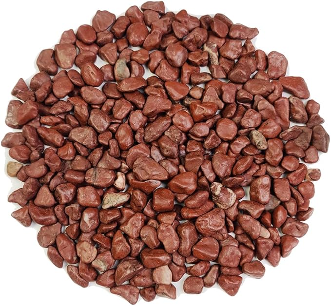 HappyFiller Small Red River Rocks Decorative Pebbles Natural Aquarium Gravel Stones for Fish Turtle Tank,Soil Cover,Indoor Outdoor Garden Succulent Potted Plants Top Dressing,Zen Garden,2 LB