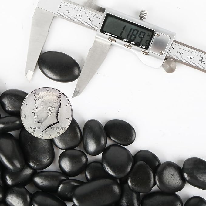 45lb Black Pebbles for Plants,Potting,Succulents Aquarium Fish Tank Vases Decorative Garden Polished Gravel Rocks Stones