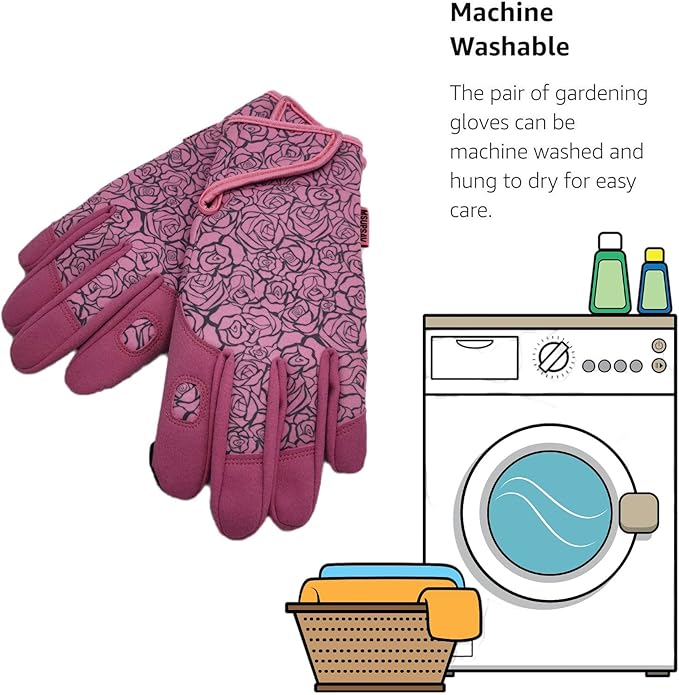 Thorn Proof&Puncture Resistant Gardening Gloves with Grip,Garden Glove for Women, Leather Yard Work Gifts