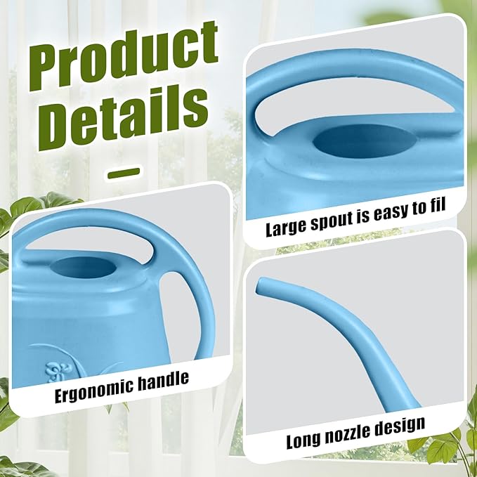 Plastic Watering Can - SkyBlue Color - 1 Gallon