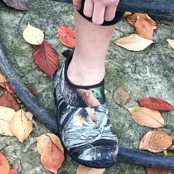 SYLPHID Men's Garden Shoes Women's Rain Shoe Waterproof Neoprene Camp Booties for Camping, Lawn Care, Gardening and Yard Work