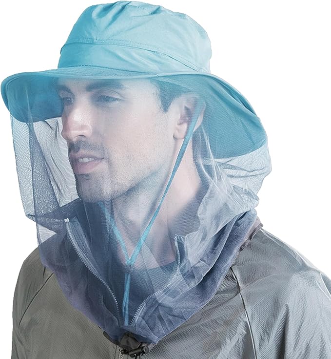 Peicees Head Net Hat for Men Women Adventure Fishing Hat Safari Hat for Hunting Camping Hiking