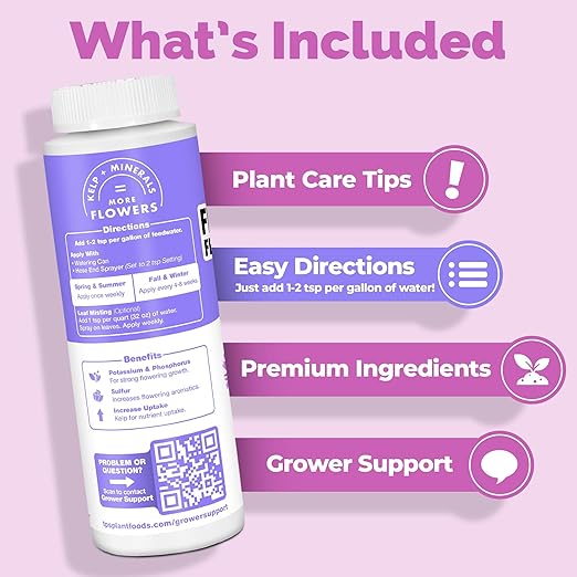 TPS NUTRIENTS Flower Fertilizer, Flowering Plant PK Bloom Booster, Liquid Plant Food, 32 oz (1 Quart)