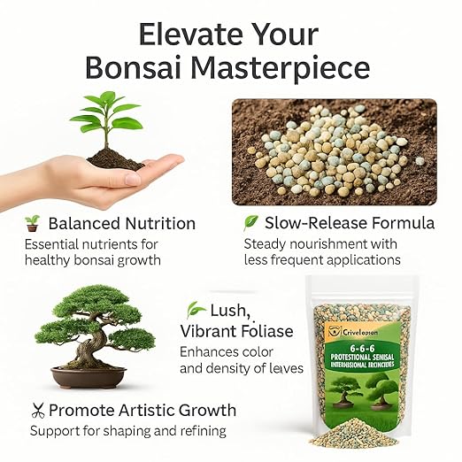 𝐁𝐄𝐒𝐓𝐒𝐄𝐋𝐋𝐄𝐑 Bonsai Fertilizer Pellets – Slow-Release Bonsai Tree Fertilizer & Food for Compact Growth, Dense Branching & Healthy Roots | Ideal for All Bonsai & Money Trees - 3 QUARTS