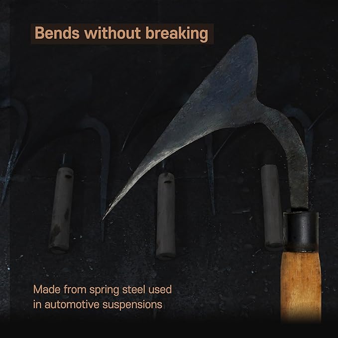 Left-Handed GANGDONG Homi Korean Hand Hoe – Premium All-in-One Gardening Tool for Weeding, Digging, Planting & Cutting – Hand-Forged Heavy-Duty Blade – Ideal Gift for Gardeners & Farmers