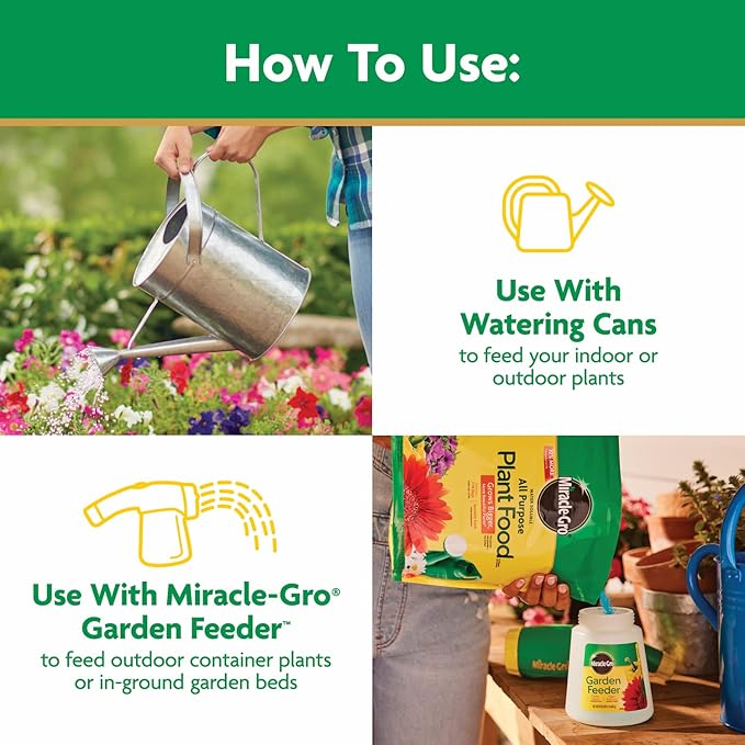 Miracle-Gro Water Soluble All Purpose Plant Food, Feed Flowers, Vegetables, Roses, Shrubs, and Houseplants, 5.5 lb.