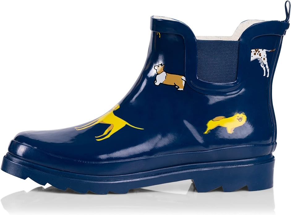 NORTY - Womens Ankle Rain Boots - Ladies Waterproof Winter Spring Garden Boot runs ½ size large