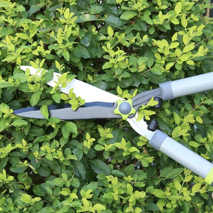 Garden Loppers Pruning Shears, Updated 3PCS Hedge Clippers Combo Set, Branch Cutter with Compound Action, Chops Thick High Branch Ease, Professional Tree Trimmer Set Heavy Duty