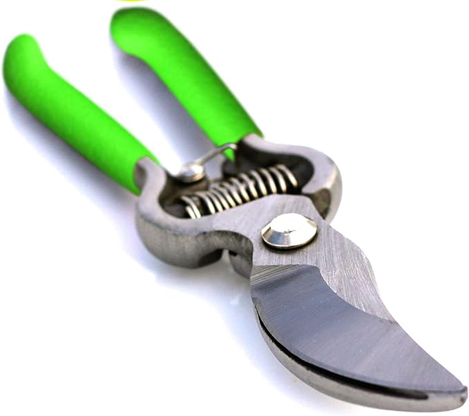 GARDEN GURU Classic Bypass Pruning Shears Clippers – Heavy Duty Forged Steel Garden Pruners – Safety Lock – Non Slip Comfort Grips – Cuts up to 1” – Professional Bypass Pruners for Gardening (2 Pack)