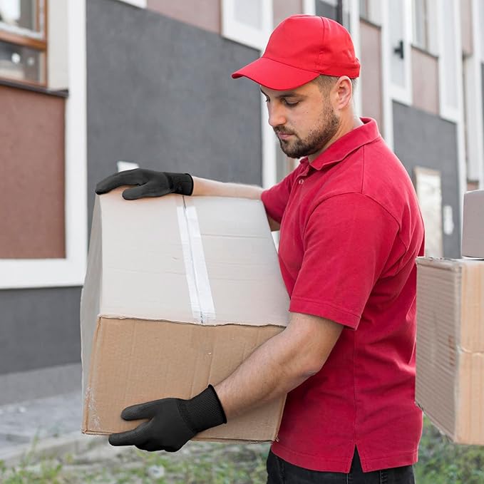 Ultra-Thin PU Coated Work Gloves 12 Pairs Breathable High Dexterity Gardening Warehouse Assembly Precision Tasks