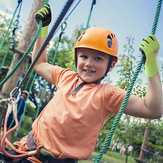 Evridwear Kids Gardening Gloves for Boys Girls Outdoor Yard Work,Planting (3-12 years)