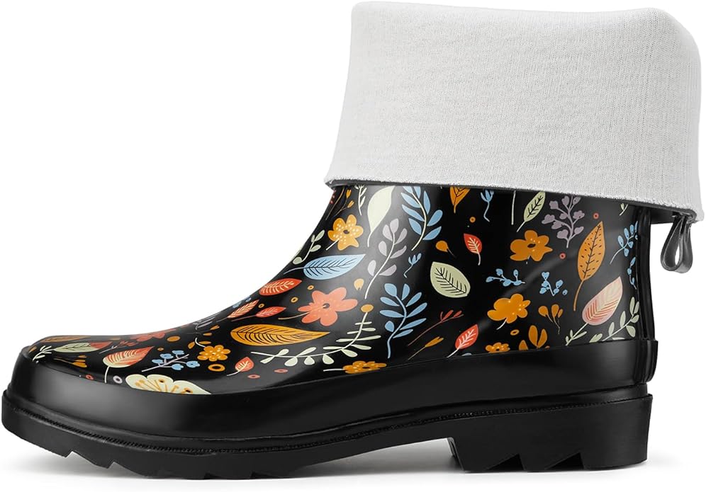 HISEA Rubber Rain Boots for Women Waterproof Garden Mud Boots