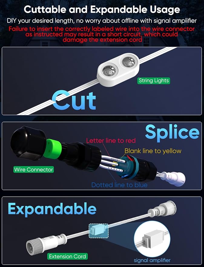 APPECK Permanent Outdoor Lights Pro 200ft, 144W RGBCW Eaves Lights with 144 LED Lights, 80lm, Cuttable, 111 Scene Modes, IP67 Waterproof Lighting for Halloween Decoration, Work with Alexa, Black