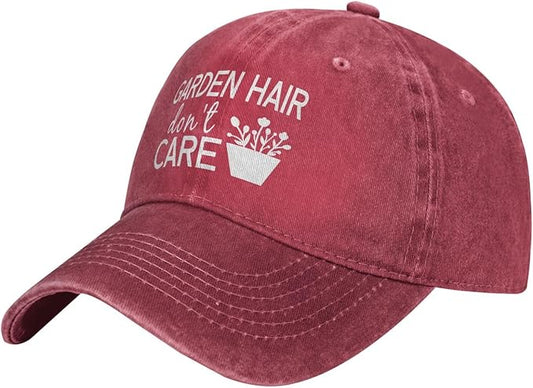 Women‘s Garden Hair Don’t Care Baseball Cap - Trucker Hat for Women - Stylish Cute Sun Hat