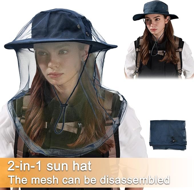 Sun Hats for Men Women Boonie Hat Foldable Fishing Hat UPF 50+ Bucket Hat for Fishing Hiking Garden Safari Beach