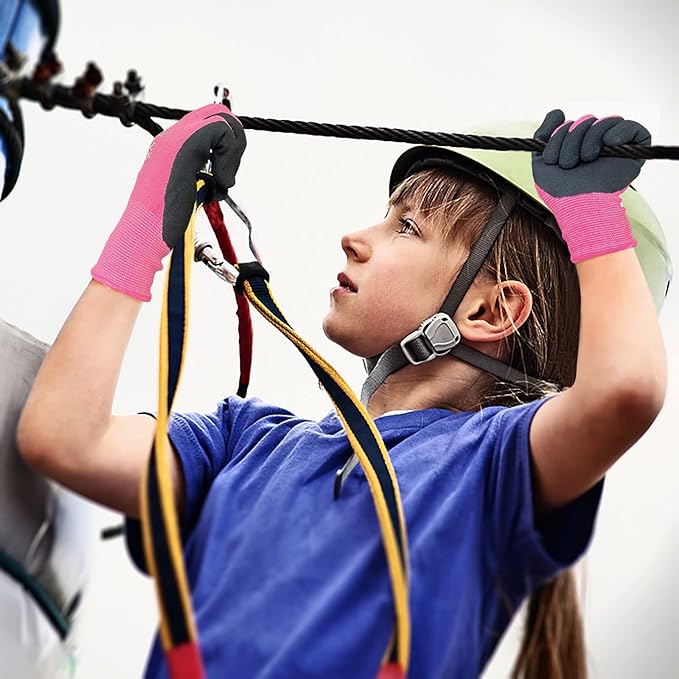 Evridwear Kids Gardening Gloves for Boys Girls Outdoor Yard Work,Planting (3-12 years)