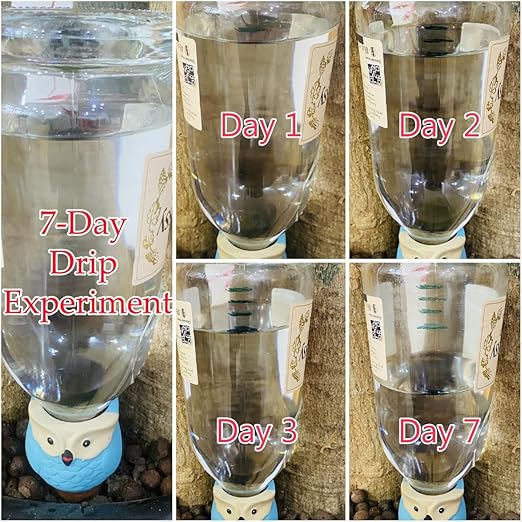 4 Pack Elephant Shape Terracotta Watering Spikes, Plant Watering Globes(Up to 7 Days of Watering), Automatic Plant Waterer for Indoor Outdoor Plants