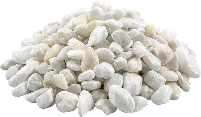 MSI Decorative Tumbled White Pebbles, 0.25 inch - 0.75 inch, 40 lb. Bag
