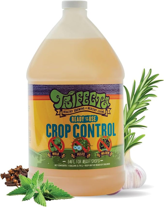 Trifecta Crop Control Insecticidal Soap for Plants | All Natural Fungicide for Plants | Spider Mite Killer Indoor Plants, Food Safe Commercial Grade Pesticide, Herbicide, Spider Mites Spray for Plants