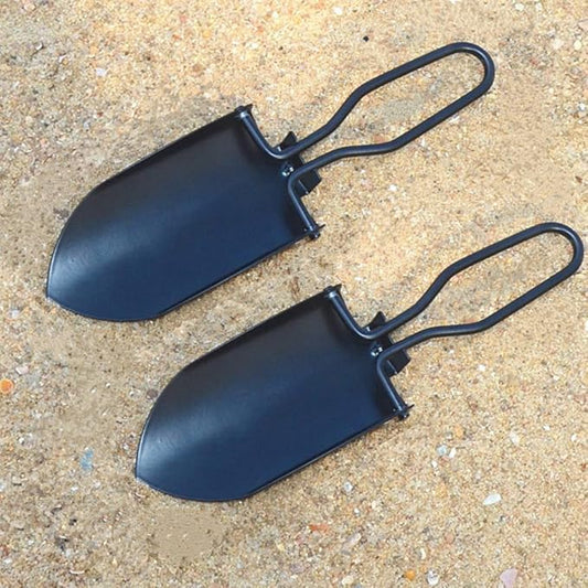 Toasis Garden Trowel Mini Outdoor Foldable Hand Shovel (Black-2pcs)