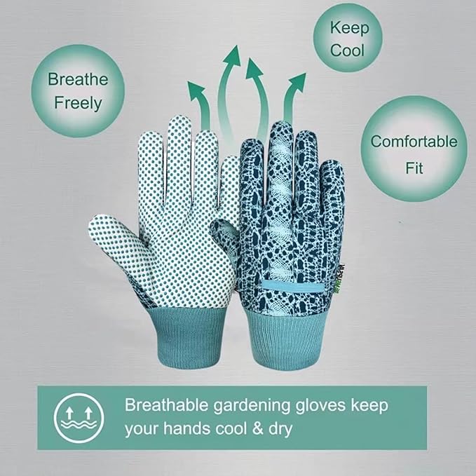 Thorn Proof&Puncture Resistant Gardening Gloves with Grip,Garden Glove for Women, Leather Yard Work Gifts