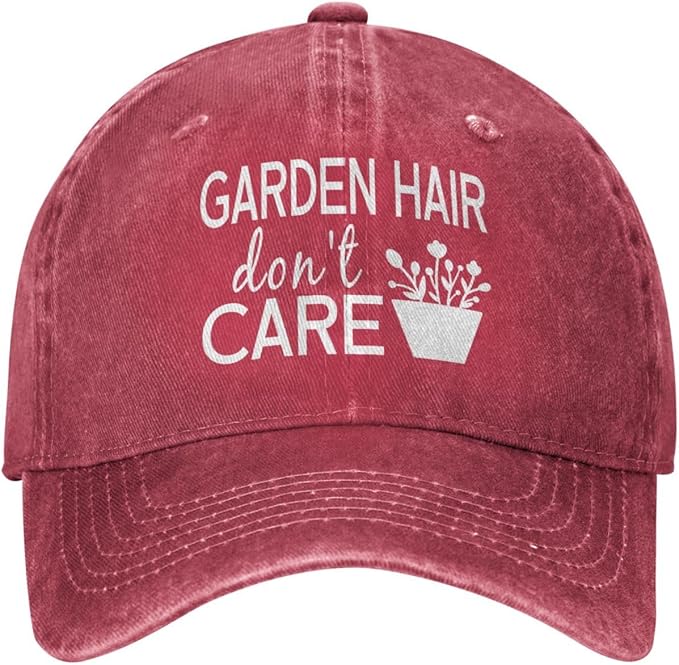 Women‘s Garden Hair Don’t Care Baseball Cap - Trucker Hat for Women - Stylish Cute Sun Hat