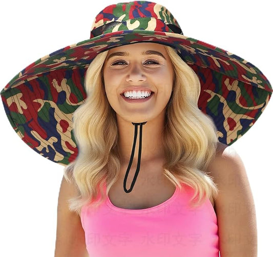 Super Wide Brim Fishing Hat for Men and Women,UPF50+ Waterproof Bucket Hat for Fishing, Hiking, Camping